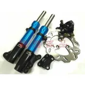NCY對二卡鉗+固定碟盤+機怪前叉組 RS 100 RSZ NEW CUXI 115 DIO JR VJR IRX