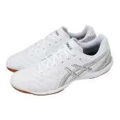 【asics 亞瑟士】足球鞋 Calcetto WD 9 2E 寬楦 男鞋 女鞋 白 膠底 皮革 抓地 1113A037103