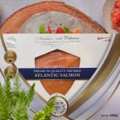 【水汕海物】正大西洋鮭魚製成，非南美智利銀鮭 煙燻鮭魚片 解凍即食，經典美味 世界知名。『實體店面、品質保證』