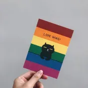 Love wins 壞貓咪 愛贏了/ 明信片