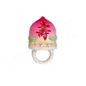 臺灣出貨 壽桃蛋糕戒指 壽桃戒指 蛋糕戒指 戒指 創意戒指 傳統國潮新中式 情侶戒指 生日禮物 交換禮物