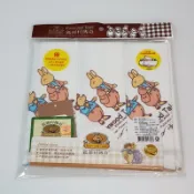 狐狸村加大印花紗布手帕-3入~~全新公司貨
