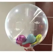 #24吋透明鋁箔氣球 錫箔氣球.畢業典禮 園遊會 空飄球 婚紗照 鋁膜汽球 會場佈置 氣球佈置