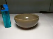 圓如玉文物------清代龍泉窯橄欖青直瓣紋小盞.茶杯