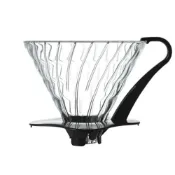 (店+)【HARIO】V60玻璃濾杯 黑色 1~6杯