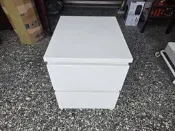 《玄喆二手家具》IKEA 白色兩抽床邊櫃/收納/置物櫃/抽屜櫃/矮櫃/櫥櫃/床頭櫃