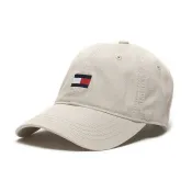 美國百分百【Tommy Hilfiger】帽子 TH 棒球帽 遮陽帽 鴨舌帽 老帽 經典 大LOGO 卡其色 G860