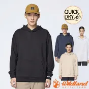 WILDLAND 荒野 男女 Air連帽彈性機能衣.機能長袖保暖帽T.中層衣.休閒運動上衣/ 0B52608
