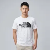 The North Face 印刷Logo圖案短袖T恤-白色