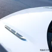 AMG A45中網裝潢賓士AMG GT A45汽車鯊魚腮模擬出風口引擎蓋車門假進氣口車貼