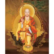 臺灣發貨 結緣豎版佛教畫像地藏王菩薩掛圖掛畫描金手繪法相相框擺臺塑封畫