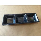 三格醬料碟 美耐皿 醬油碟
