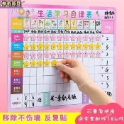 【核心賣點】兒童成長自律表 獎勵牆貼 磁力可移除 不傷牆 小學生 幼兒 好習慣 計劃表 自律 白板牆貼 習慣 養成 磁鐵