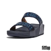 【FitFlop】LULU 亮片雙帶涼鞋-女(午夜藍)