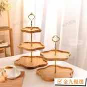 台灣出貨🚴多層水果盤客廳家用茶幾三層雙層零食盤下午茶餐具點心架子糖果盤