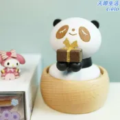 天際生活 【手工木製】音樂盒 八音盒 大熊貓工藝品 創意禮物 生日禮物 旅遊紀念品 景區伴手禮 旋轉發條 療癒擺飾 臺灣設計