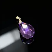 Crystal.EAA 紫水晶水滴吊墜