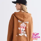 【mamaway媽媽餵】迪士尼奇奇&蒂蒂休閒連帽孕哺上衣 (孕婦裝 哺乳衣)