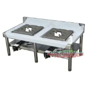 全新【2口 高湯爐-附爐具】營業用5B電子快速爐/工廠直營/不鏽鋼/雙口高湯爐.二口高湯爐.平口爐.炒菜爐/適合大湯鍋