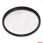 77mm Rainbow Streak 鏡頭濾鏡特效變形光學玻璃濾鏡,適用於數碼單反相機 T1V