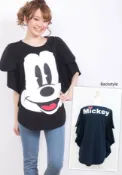 Zakkafe 日本正版 Disney 迪士尼 米奇/米老鼠 大臉上衣/蝙蝠衣《 舒服又漂亮 》 ★ Zakka'fe ★