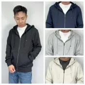 (店+)【TOMMY HILFIGER】素面 小Logo 內刷毛 連帽外套 棉外套
