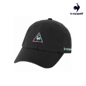【LE COQ SPORTIF 法國公雞】棒球帽鴨舌帽帽子 男女款 黑色 LJX03301