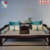 【現貨秒發】新中式羅漢床墊古典紅木沙發坐墊套罩高密度實木傢俱四季通用