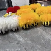 hui840104🎉保固舞獅舞龍 專用鞋,醒獅鞋舞獅鞋表演鞋純羊毛,碼數留言,醒獅鞋毛