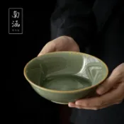 協貿國際日用品生活3館 南涵青瓷壺承手繪茶洗功夫茶具禪意蓋碗托盤高端壺托家用復古建水