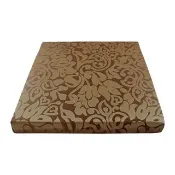【宜欣居傢飾】艾馬仕-精緻防潑水緹花坐墊-金-6入-55*55*5cm(高密度惰性泡棉、實木椅座墊、台灣製MIT)