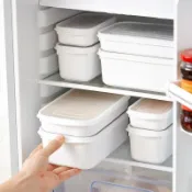 協貿國際日用品生活4館 冰箱食物收納盒廚房五谷雜糧密封保鮮盒家用塑料食品餃子盒密封罐
