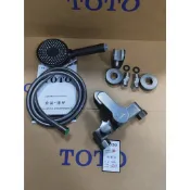TOTO 全新 三聯浴室龍頭 全銅兩斤多重的淋浴三聯水龍頭 日本閥芯 冷熱水混水閥 浴缸龍頭 龍頭花灑套裝 槍灰套裝