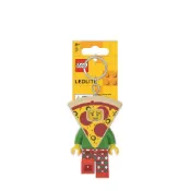 【LEGO】樂高 Pizza 披薩人鑰匙圈燈 樂高人偶 人偶手電筒 LED燈 鑰匙圈 背包吊飾 吊飾 LG002