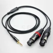 (店+)【YC Sound】4mm線隔離器 雙XLR母 轉 3.5 彎頭 L型 Y型線 訊號線 音源線 方塊 3.5mm轉XLR母頭
