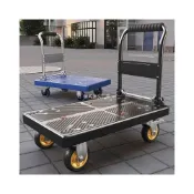 (店+)拉貨小推車手推小拉車家用拖車平板車可折疊便攜購物車快遞搬運車