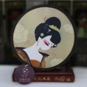 協貿國際日用品生活館 中國風女式折扇子仕女疊便攜媚娘的團扇送老外朋友西安紀念品禮