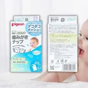 【Pigeon 貝親】寶寶潔牙紙巾 42入 日本原裝(嬰兒潔牙紙巾 潔牙濕巾 牙齒紙巾)
