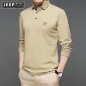 JEEP SPIRIT 1941 ESTD 男士秋季潮流長袖polo衫有領T恤