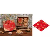 ≡☆阿雪包裝家專賣店☆≡新年 過年 年節 春節  包裝禮盒菱形紙封 花曜幸福/ 祈願祝福 【30入】