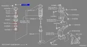 NISSAN全車系P11前避震器上座(3隻螺絲)TEANA CE G11 VERITA T32 331 K13 TIID