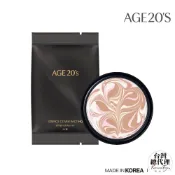 台灣總代理【AGE20’S】鉑金奢華光綻爆水粉餅SPF50+/PA++++ (BE-21)亮白色 補充包