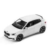 《星探者車庫》送車牌！Skoda原廠精品 1/43 Skoda Fabia 模型車 象牙白 石墨灰 烈豔紅 鳳凰橘