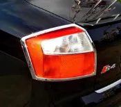 ~圓夢工廠~ AUDI 奧迪 A4 B6 2001~2005 鍍鉻銀 改裝 車燈框飾貼 後燈框 尾燈框