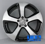 【田中輪胎館】VW GOLF 7代 新款GTI鋁圈 17吋 5孔112 專用圈 灰車面