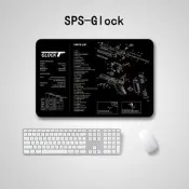 軍改部 glock  g17分解圖滑鼠墊 保護墊 工作墊 維修墊