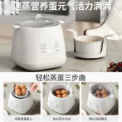 煮蛋器多功能110V 早餐 煮蛋器  煮蛋器家用小型多功能斷電蒸蛋器煮蛋器定時預約