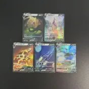 PTCG寶可夢DIY收藏卡 美版三神獸夢幻合集一套5張 自製卡牌