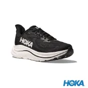 【摩曼頓 Momentum】HOKA ONE ONE Clifton 10 Wide 男 路跑鞋 黑/白 HO1162032BWHT
