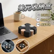 【台灣出貨】美國硬幣收納盒｜美元零錢整理器｜美金1分5分10分25分硬幣盒｜零錢分類收納｜桌面收納整理神器